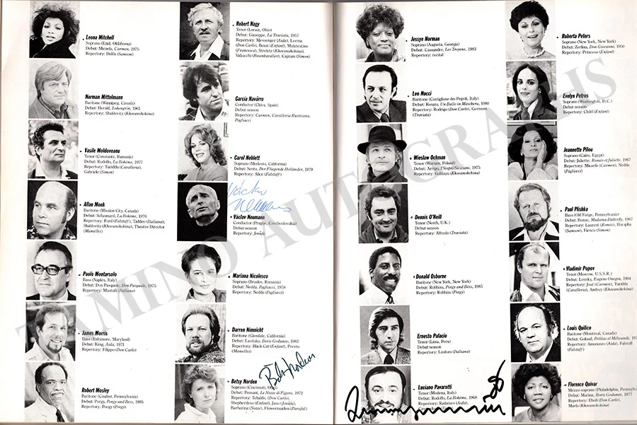 Metropolitan Opera - Signed Season Books (Various Options) - Image 35