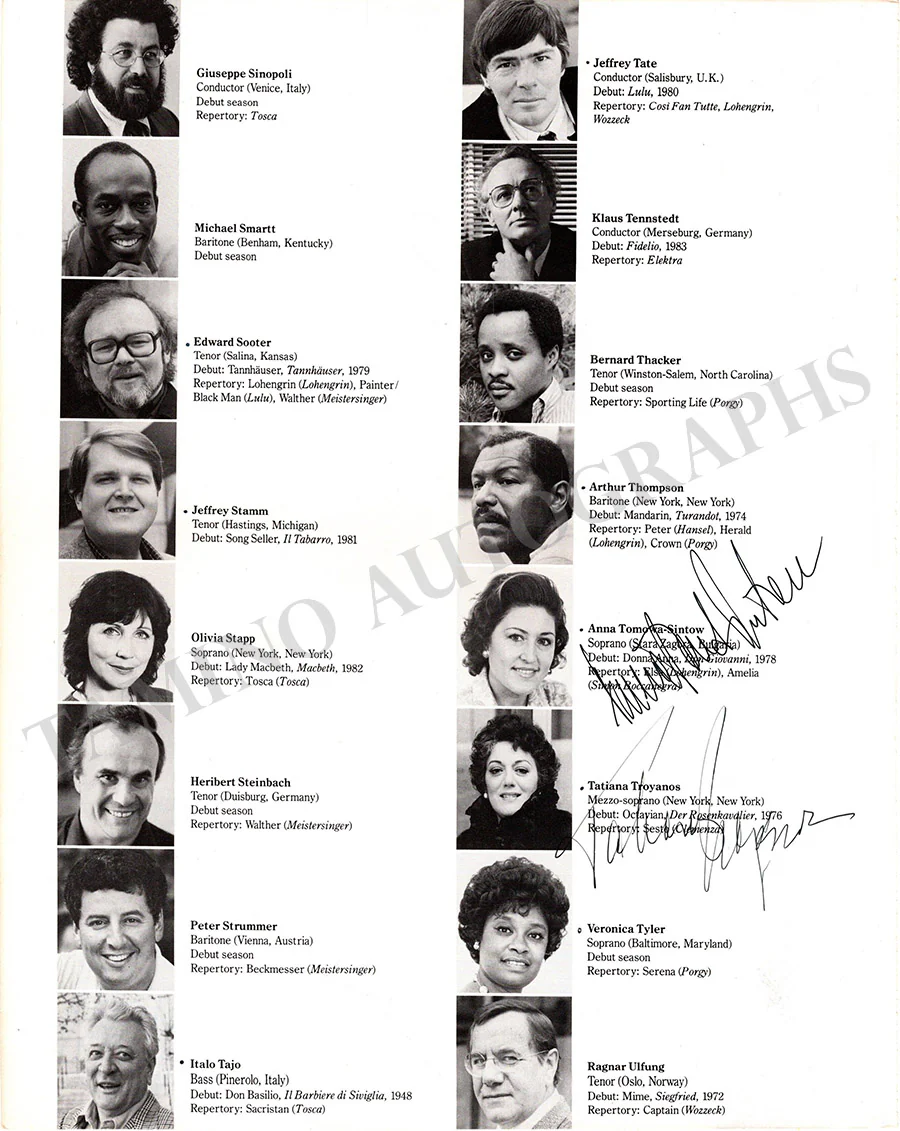 Metropolitan Opera - Signed Season Books (Various Options) - Image 40