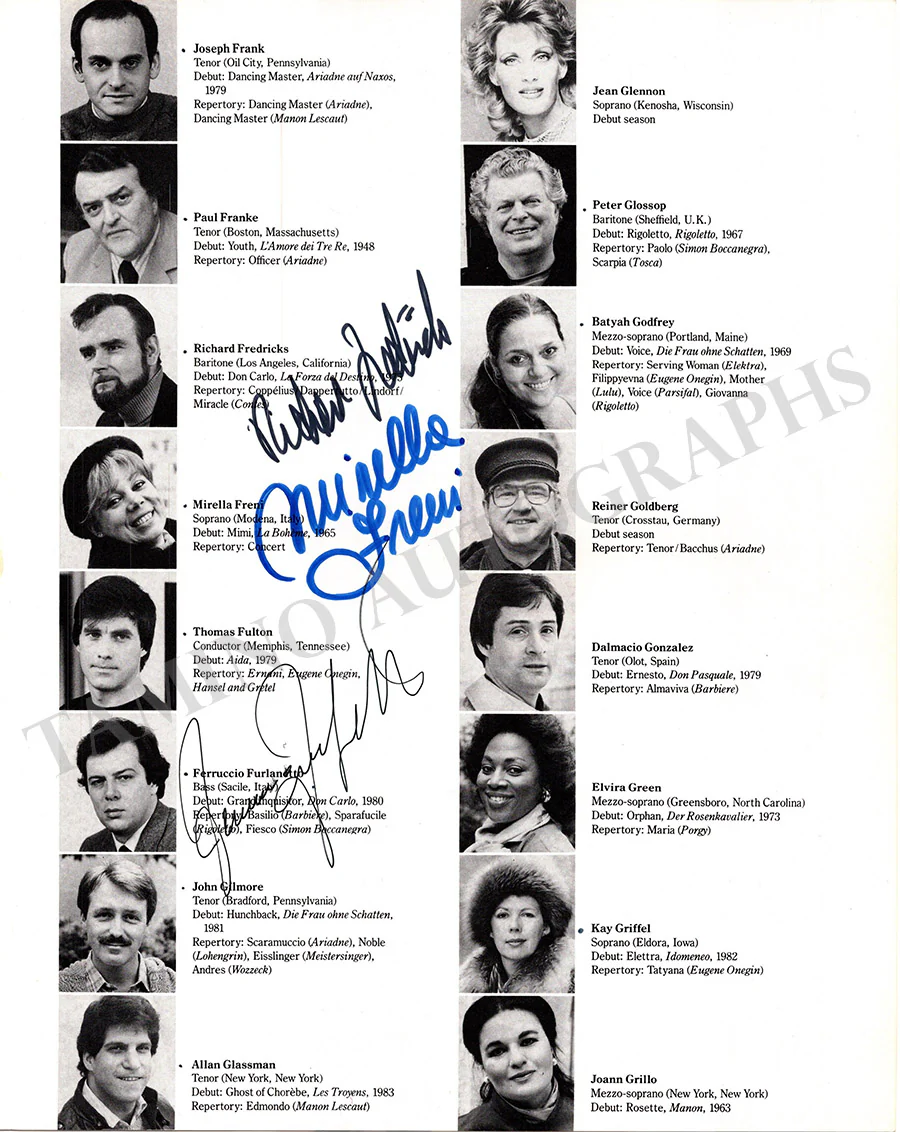 Metropolitan Opera - Signed Season Books (Various Options) - Image 45