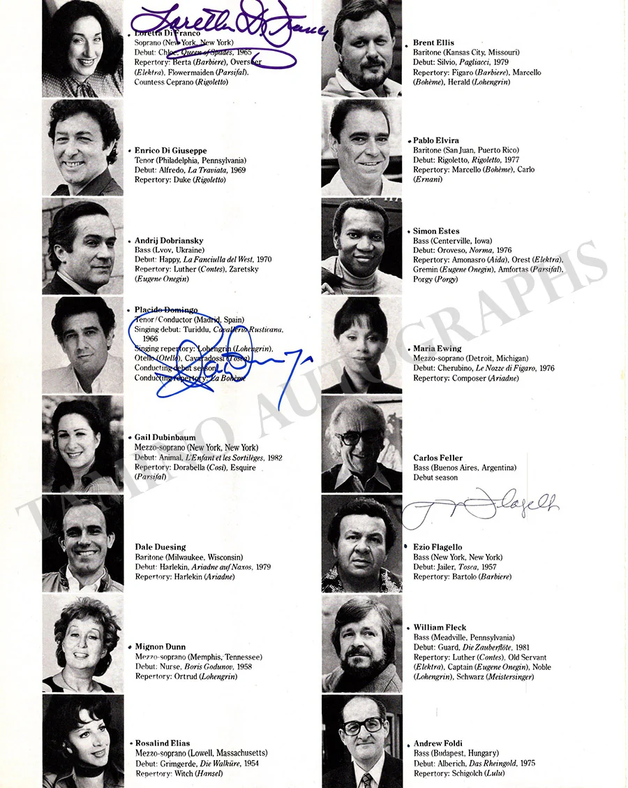 Metropolitan Opera - Signed Season Books (Various Options) - Image 49