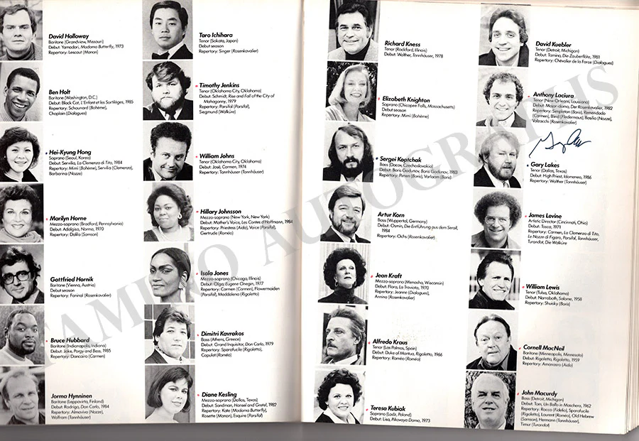 Metropolitan Opera - Signed Season Books (Various Options) - Image 57