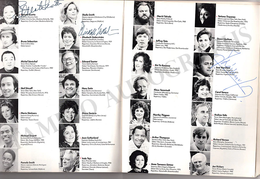 Metropolitan Opera - Signed Season Books (Various Options) - Image 59