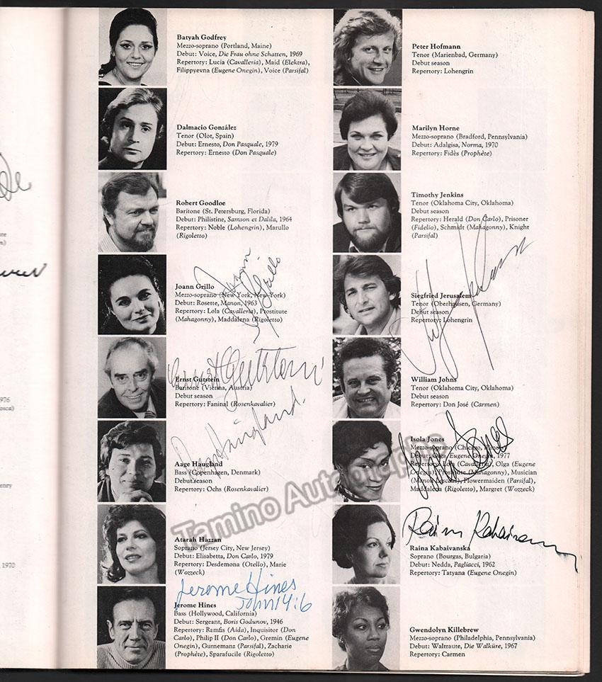 Metropolitan Opera - Season Guide 1979-1980 Signed by Multiple Artists - Image 10