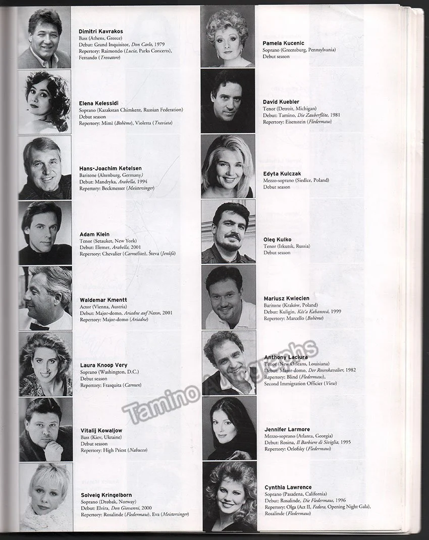 Metropolitan Opera - Season Guide 2002-2003 Signed by Multiple Artists - Image 12