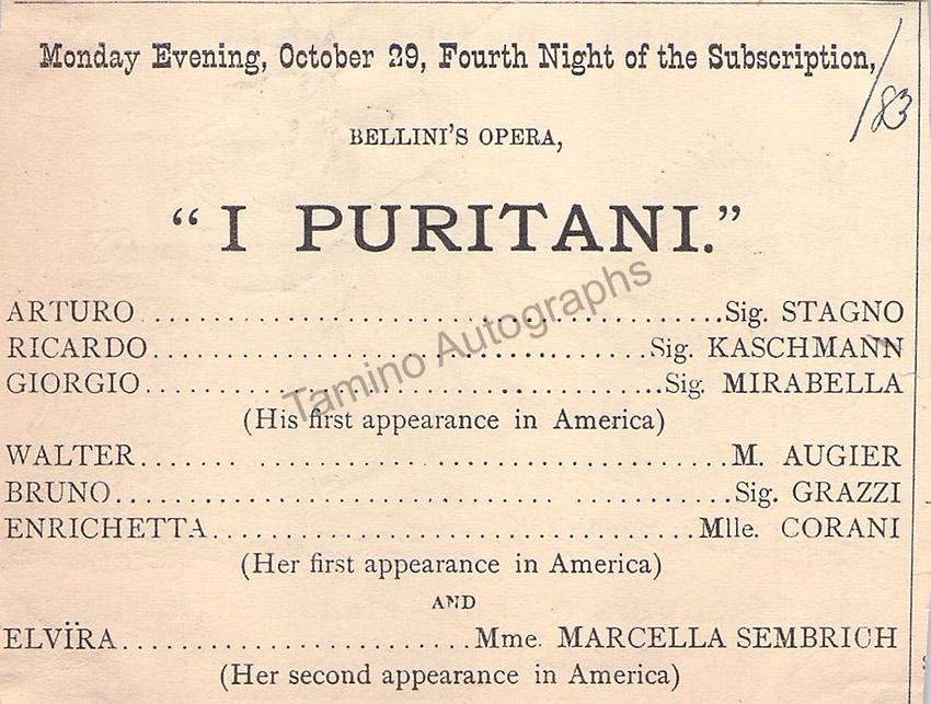 Metropolitan Opera - Set of Clips from the 1st Season 1883-1884 - Image 4