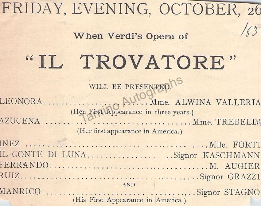 Metropolitan Opera - Set of Clips from the 1st Season 1883-1884 - Image 6
