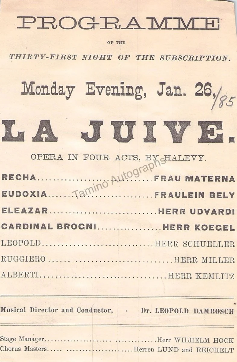 Metropolitan Opera - Set of Clips from the 2nd Season 1884-1885 - Image 4