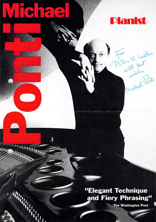 Ponti, Michael - Signed Playbill