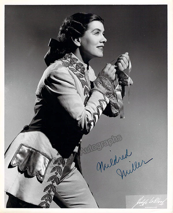 MILLER, Mildred (Various Autographs) - Image 2