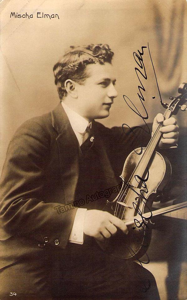Elman, Mischa - Various Autographs