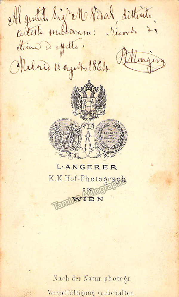 Mongini, Pietro - Signed Photograph - Image 2