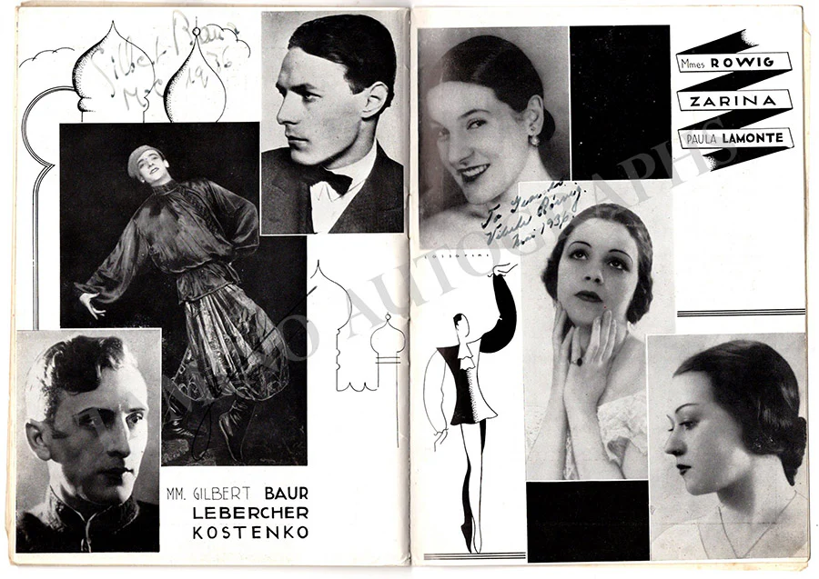 Monte-Carlo Ballets - Performance Program 1936 Signed by Many - Image 15