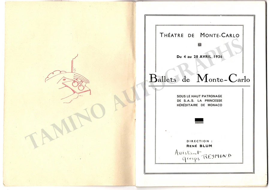 Monte-Carlo Ballets - Performance Program 1936 Signed by Many - Image 9