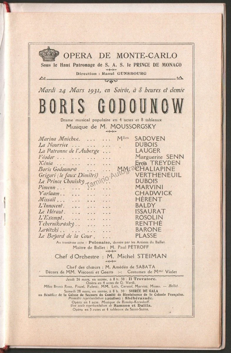 Monte Carlo Opera - Program Lot 1924-1931 - Image 8