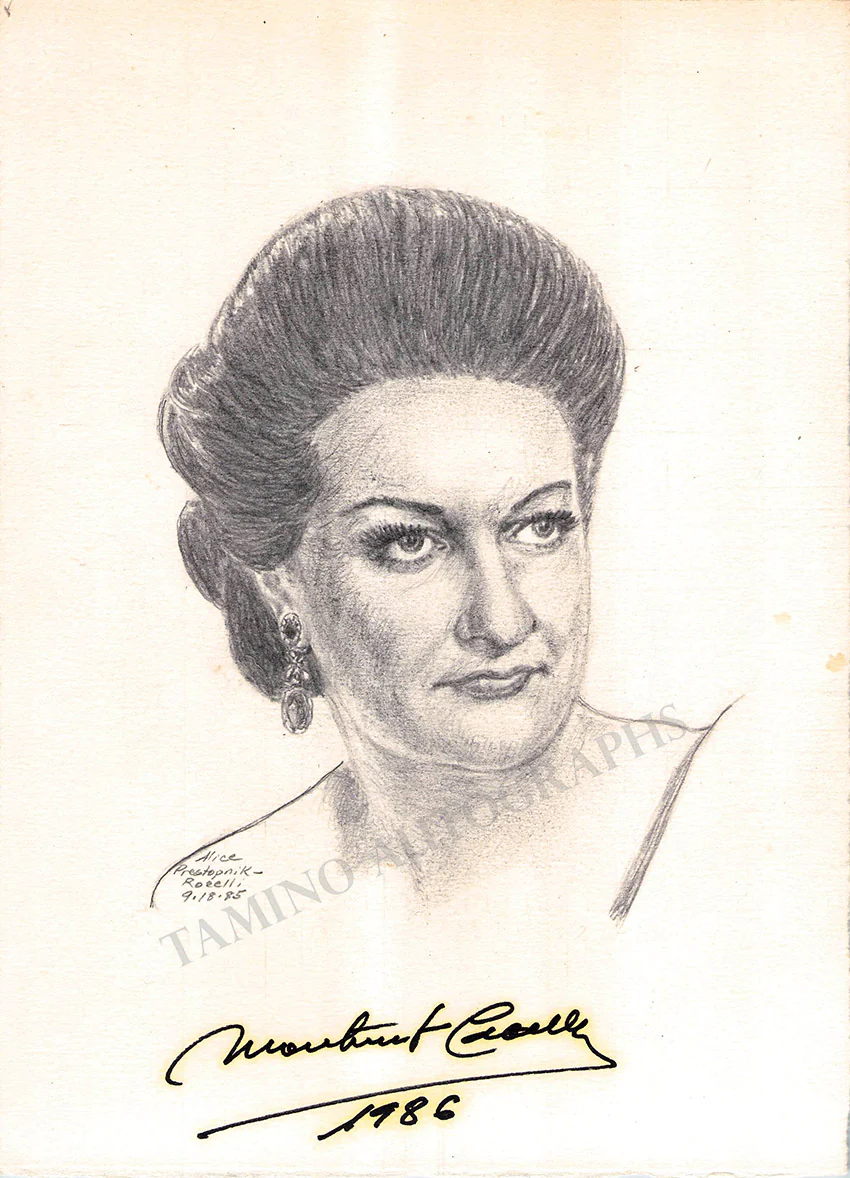 CABALLE, Montserrat - Signed Drawings (Various Options) - Image 2