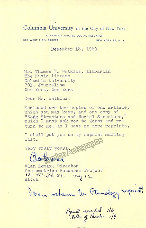 Musicologist - Composer - Librarian Large Autograph Letter Lot - Image 23