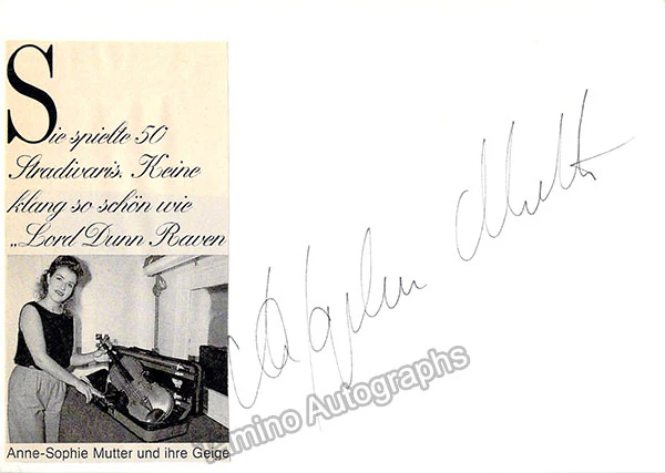 Mutter, Anne-Sophie - Various Autographs - Image 40