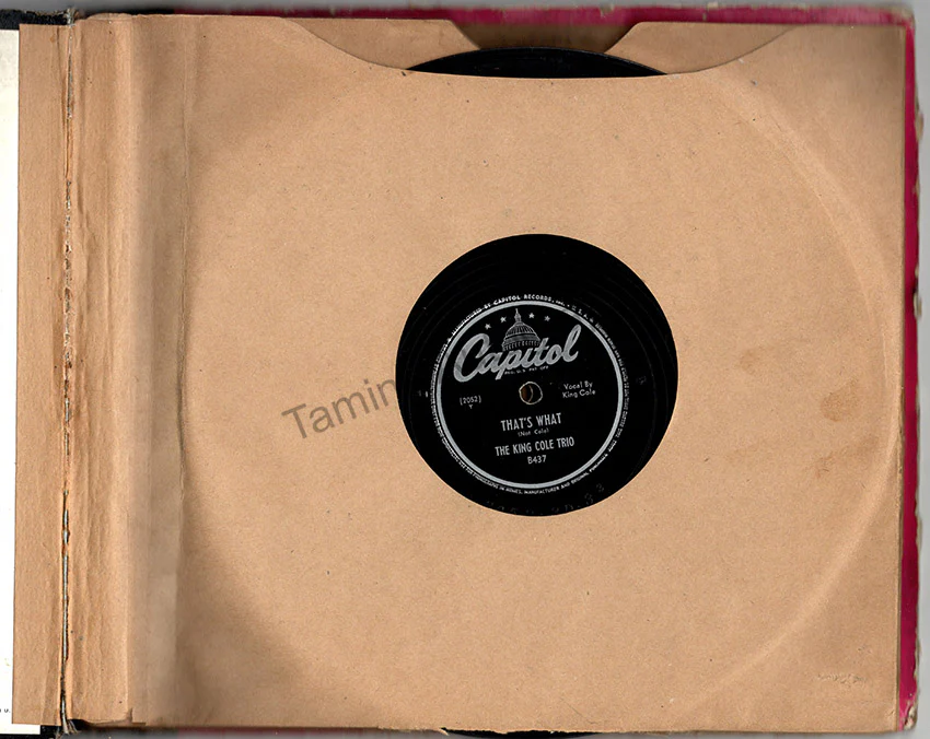 Nat King Cole Trio - Record Album Signed by All 3 - Image 3