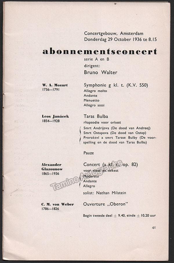 Milstein, Nathan - Unsigned Concert Programs (Various Options) - Image 10