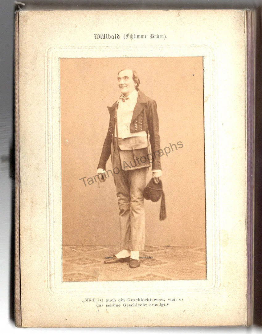 Nestroy, Johann - Album with 13 Photographs - Image 8