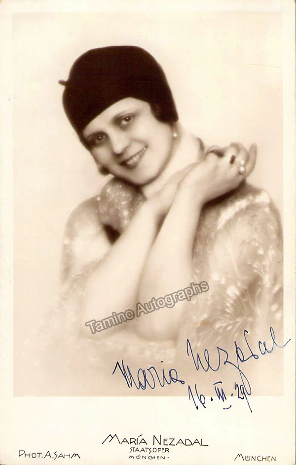 NEZADAL, Maria (Various Autographs) - Image 3