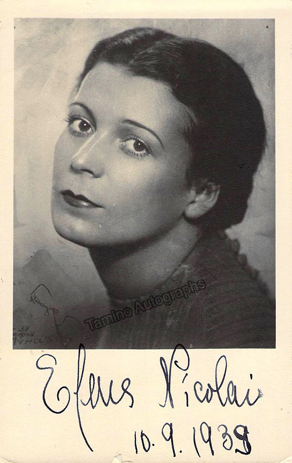 NICOLAI, Elena (Various Autographs) - Image 6
