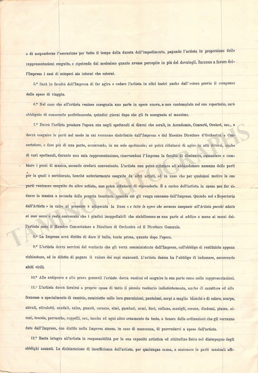 Morgana, Nina - Signed Document 1911 - Image 2