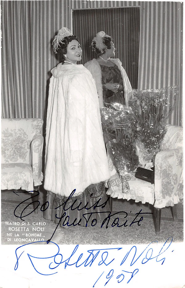 NOLI, Rosetta (Various Autographs)