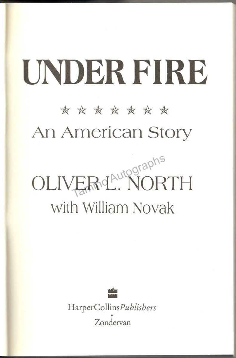 North, Oliver - Signed Book "Under Fire" - Image 3