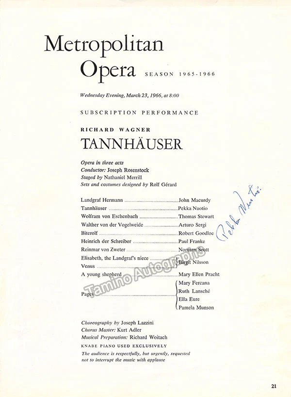 Nuotio, Pekka - Signed Photograph + Signed Cast Page - Image 2