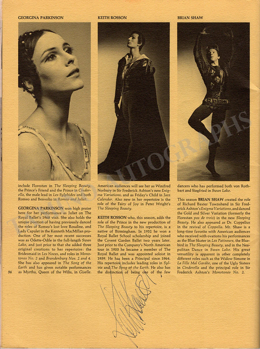Nureyev, Rudolf - Fonteyn, Margot & Others - Signed Program Royal Ballet 1969 - Image 11