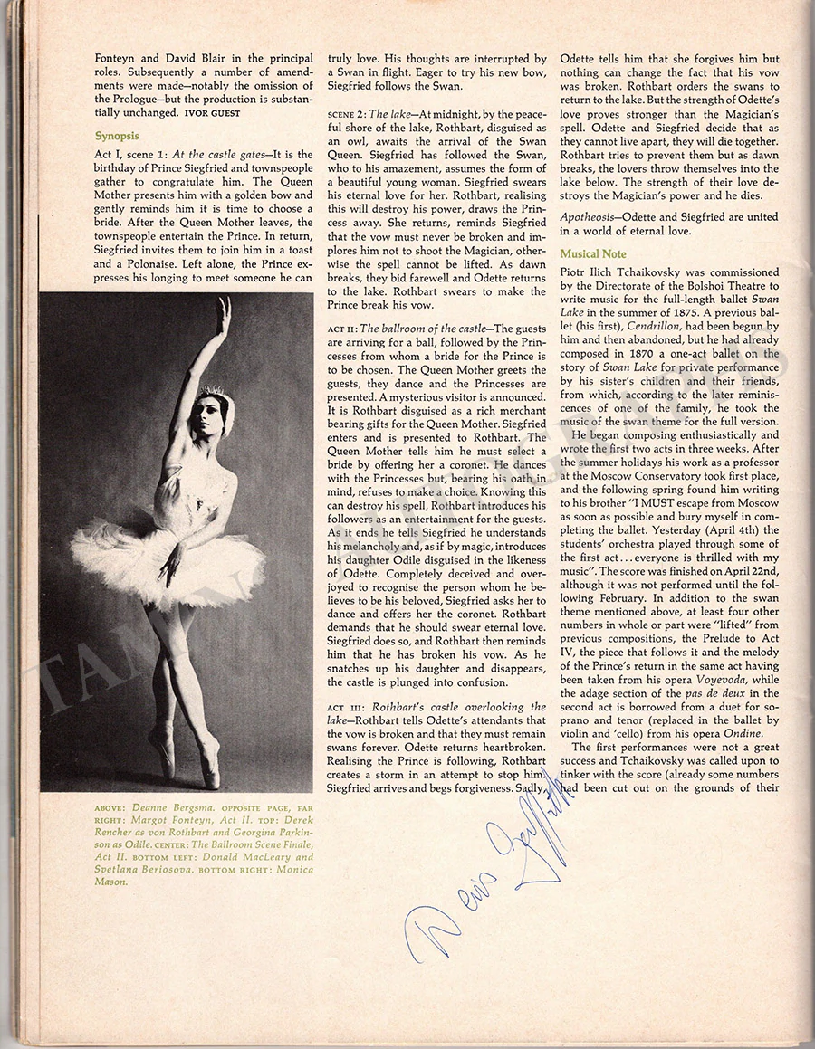 Nureyev, Rudolf - Fonteyn, Margot & Others - Signed Program Royal Ballet 1969 - Image 13