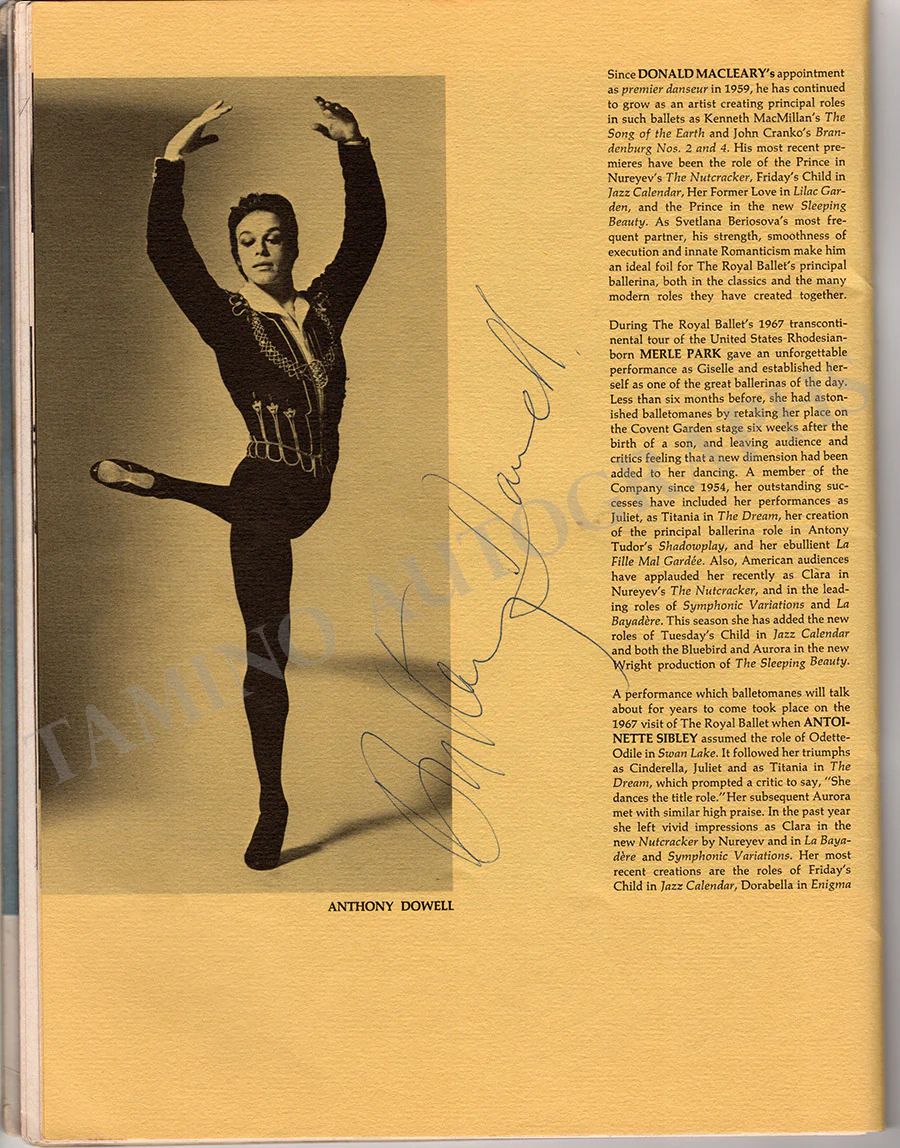 Nureyev, Rudolf - Fonteyn, Margot & Others - Signed Program Royal Ballet 1969 - Image 3