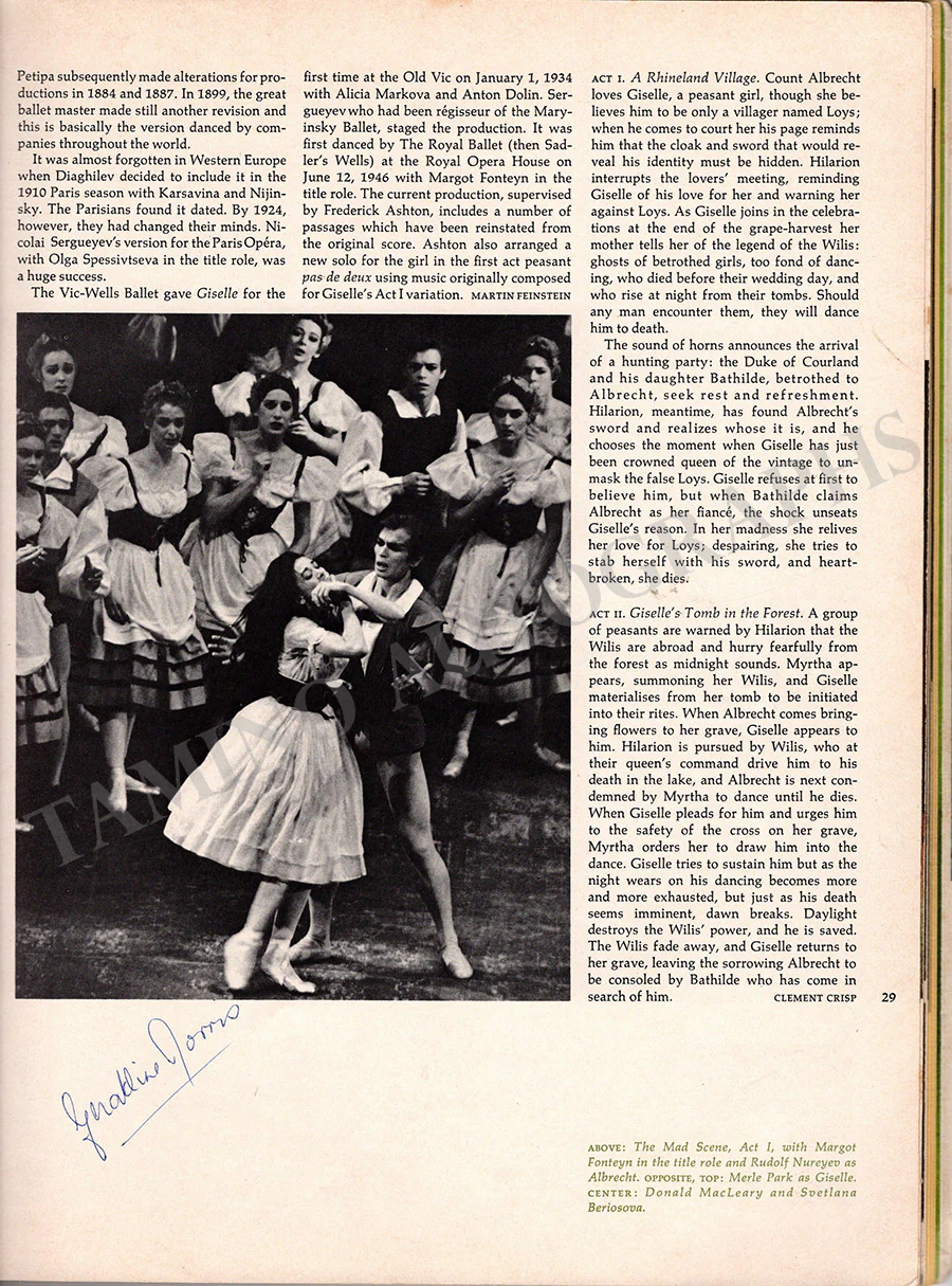 Nureyev, Rudolf - Fonteyn, Margot & Others - Signed Program Royal Ballet 1969 - Image 5