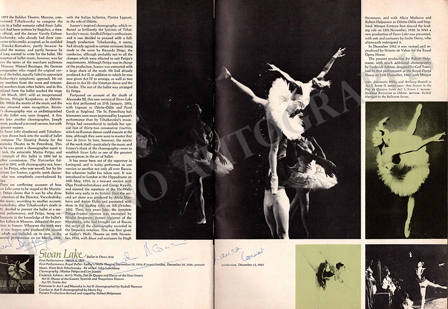 Nureyev, Rudolf - Fonteyn, Margot & Others - Signed Program Royal Ballet 1969 - Image 8