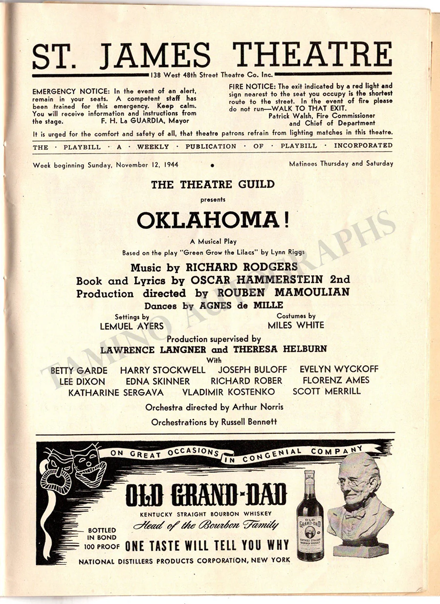 Oklahoma! - Program Signed by Different Artists - Image 3
