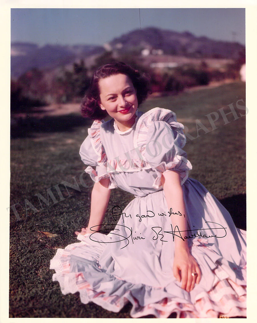 De Havilland, Olivia - Various Autographs - Image 6