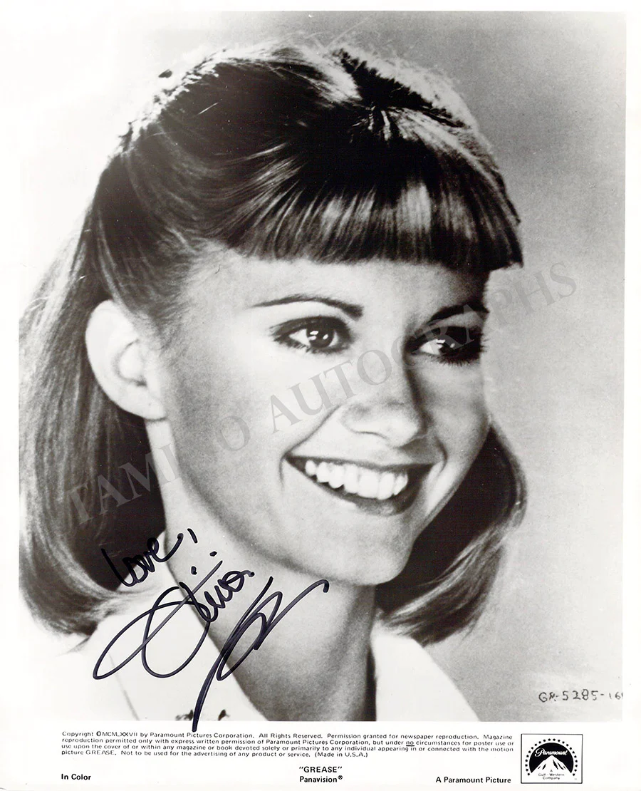 Newton-John, Olivia - Signed Photograph in "Grease"