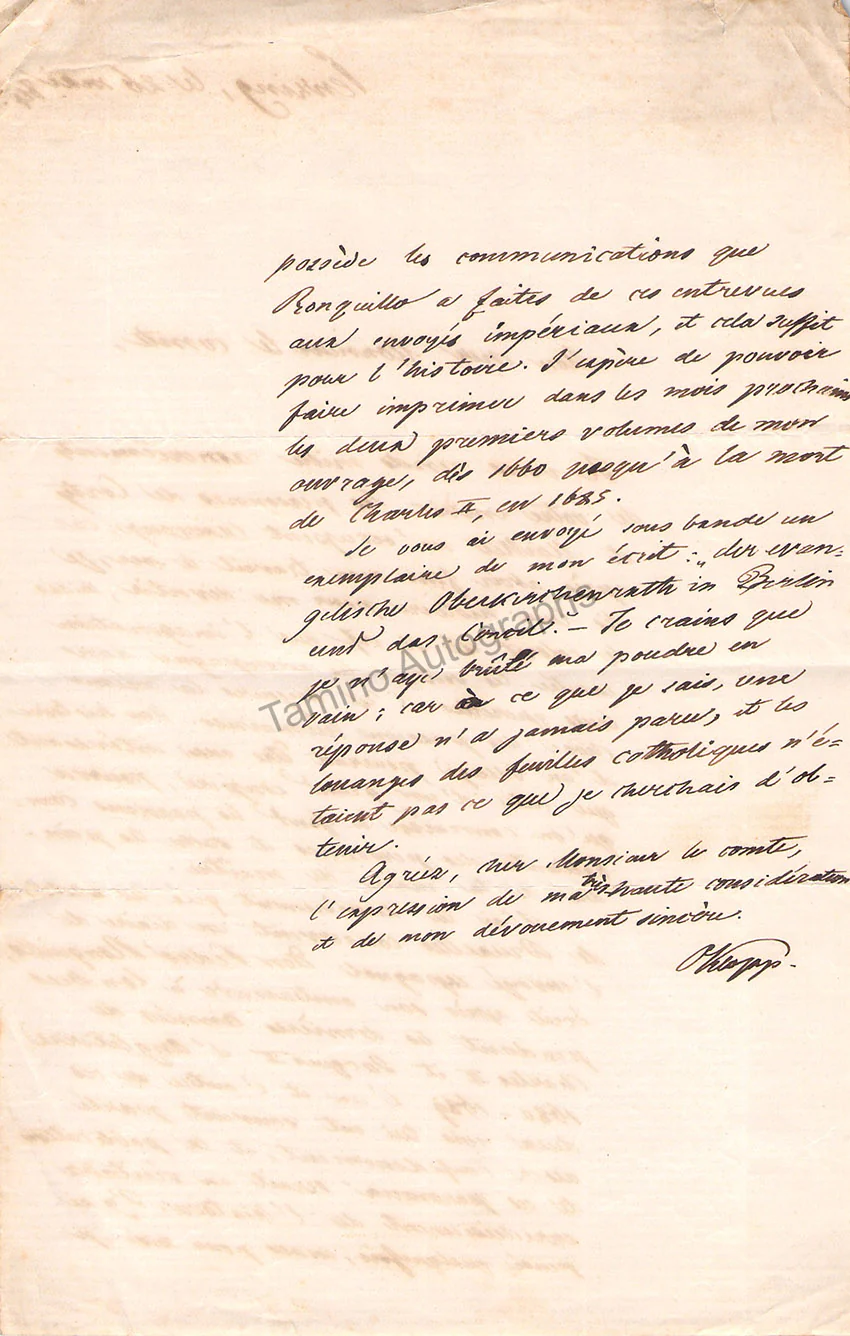 Klopp, Onno - Set of 2 Autograph Letters Signed 1864 - Image 6