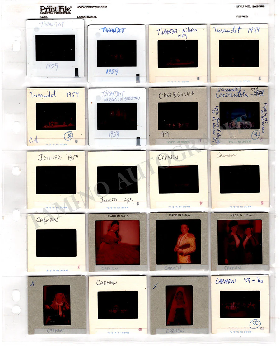 Opera - Large Collection of Slides Met Opera 1950s - 1960s - Image 8