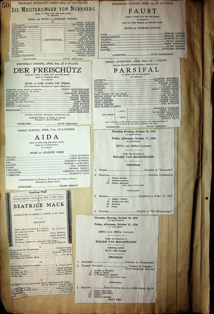 Opera - Large Program Clip Collection 1882-1927 - Image 143