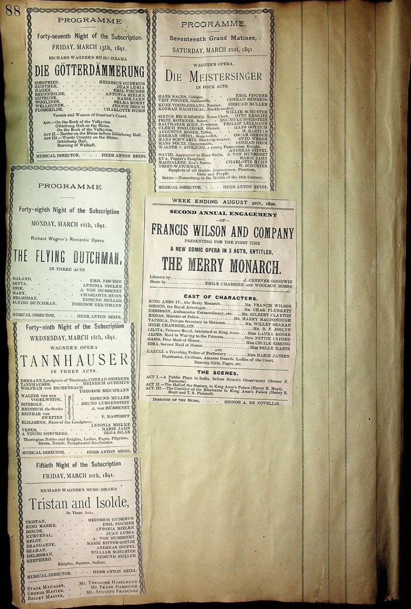 Opera - Large Program Clip Collection 1882-1927 - Image 34