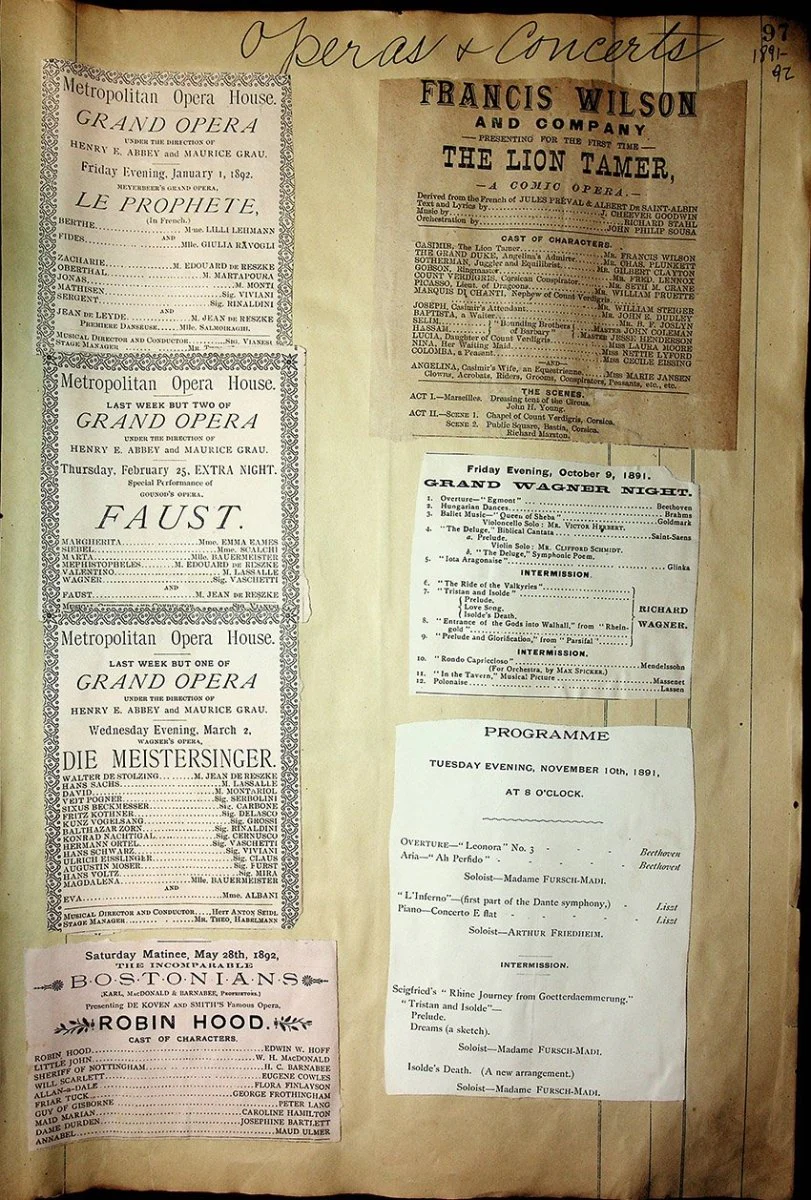 Opera - Large Program Clip Collection 1882-1927 - Image 39