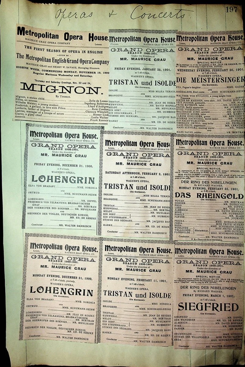 Opera - Large Program Clip Collection 1882-1927 - Image 62