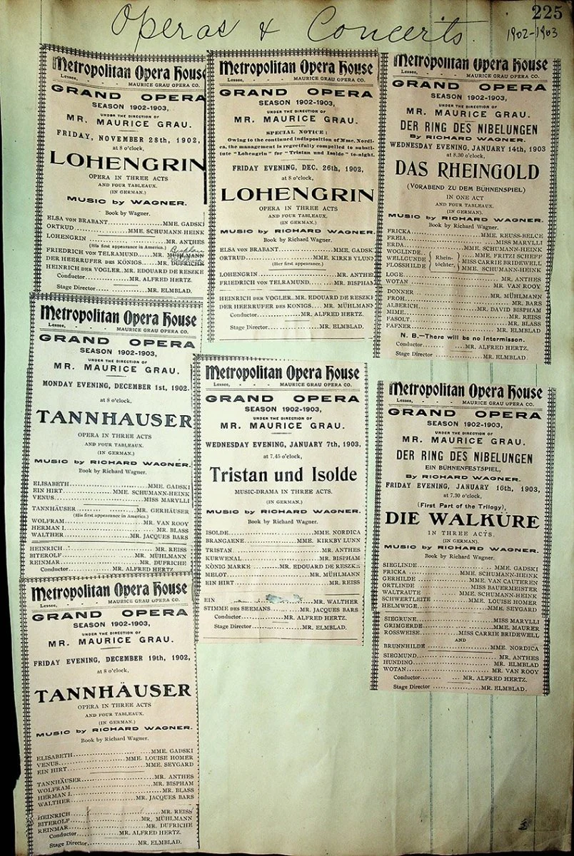 Opera - Large Program Clip Collection 1882-1927 - Image 66