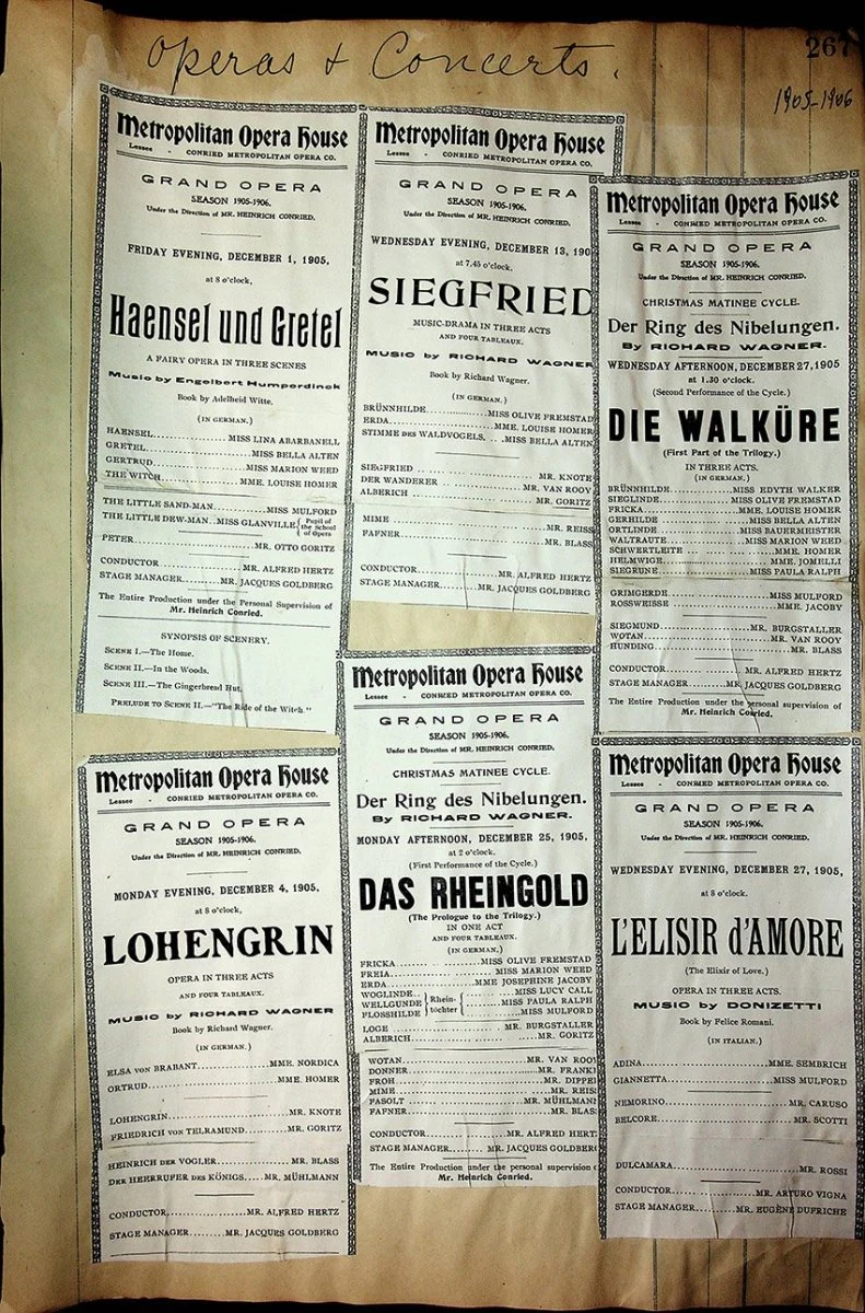 Opera - Large Program Clip Collection 1882-1927 - Image 74
