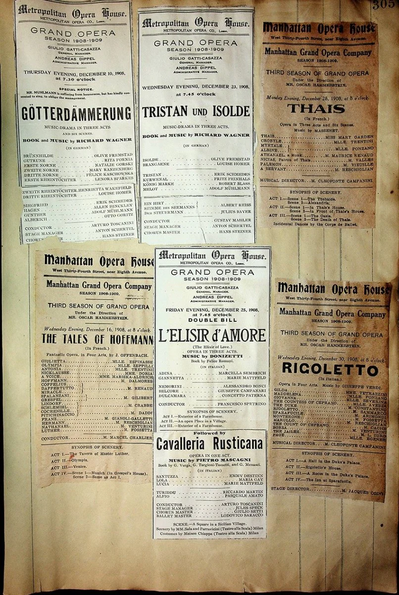 Opera - Large Program Clip Collection 1882-1927 - Image 82