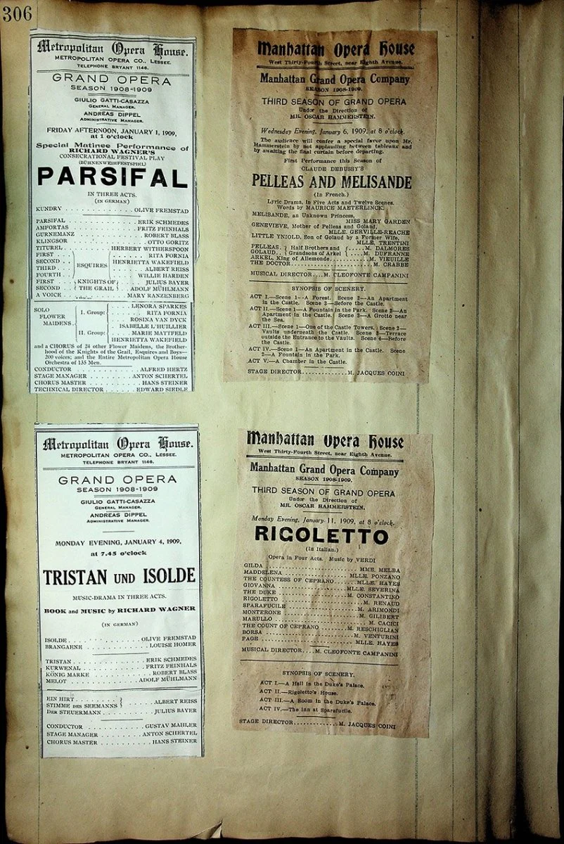 Opera - Large Program Clip Collection 1882-1927 - Image 83