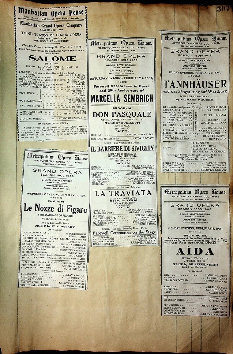 Opera - Large Program Clip Collection 1882-1927 - Image 84