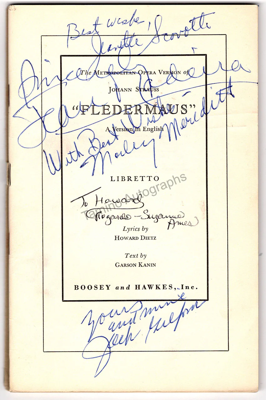 Opera Librettos Signed by Opera Singers (Various Options) - Image 13